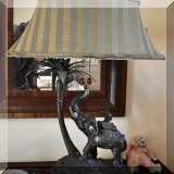 DL12. Two-light elephant lamp. 